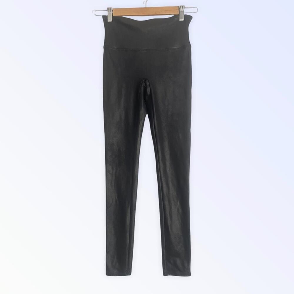Spanx Faux Leather Black Leggings Size‎ Small - Picture 8 of 12